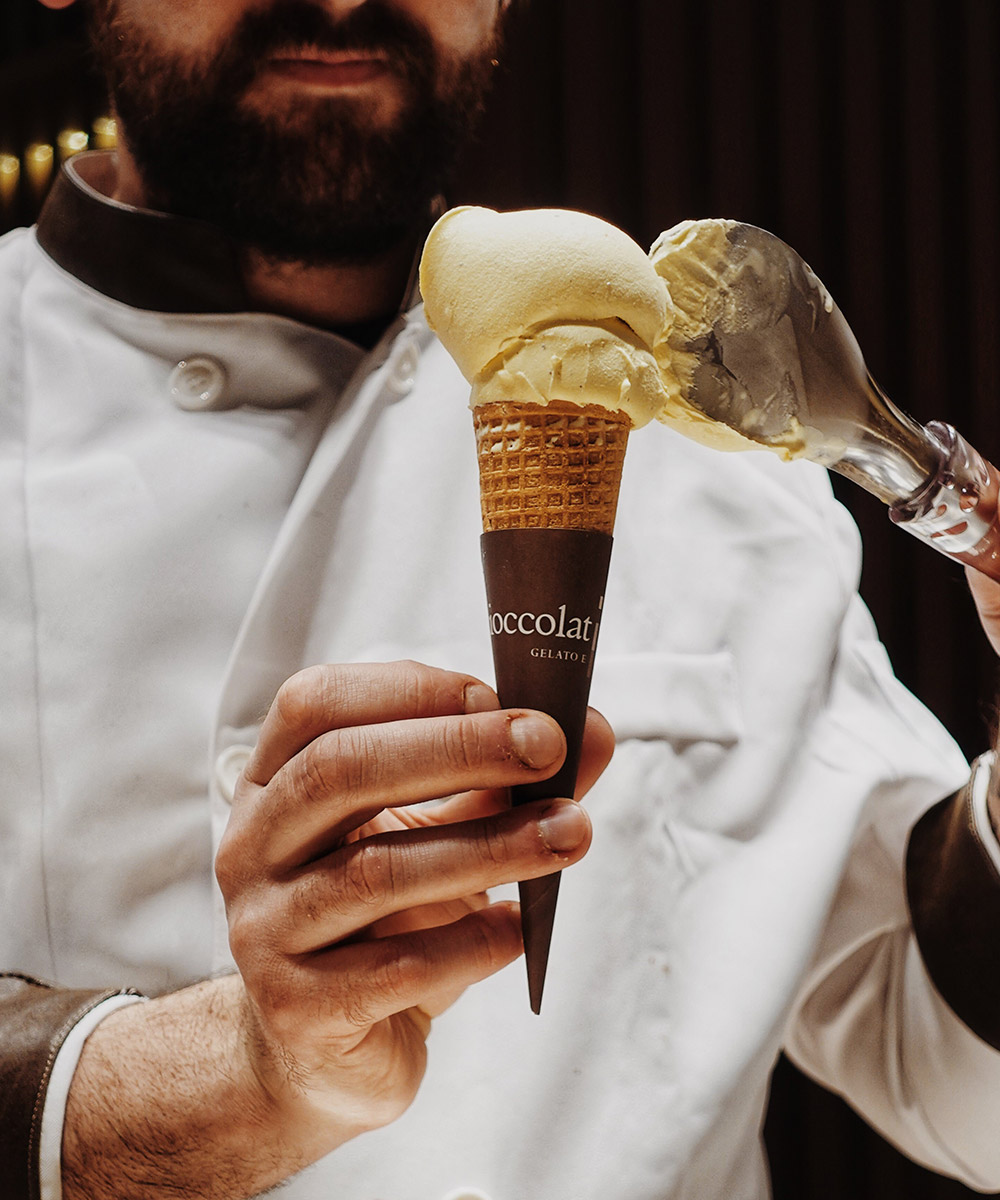 Custard Ice Cream cone Cioccolatitaliani
